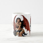 Sexy Devil Girl with a pot of evil. Art by Al Rio. Coffee Mug