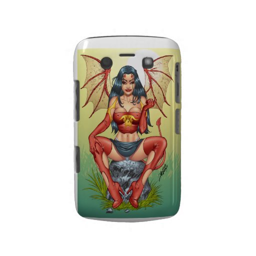 Sexy Devil saying Come Here by Al Rio Blackberry Bold Case