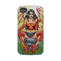 Sexy Devil saying Come Here by Al Rio Iphone 4 Tough Case