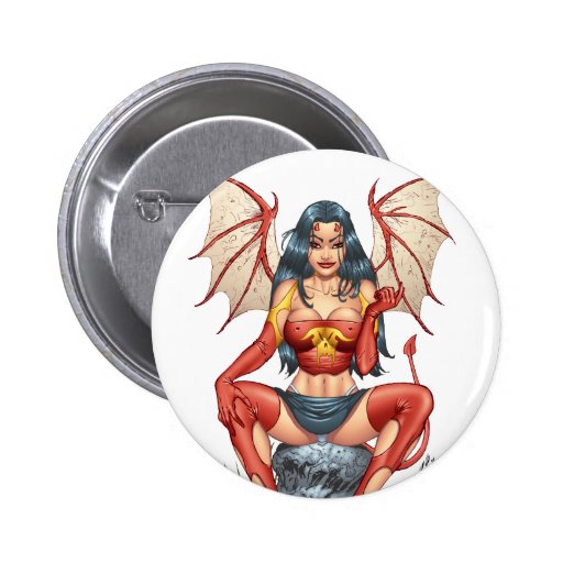 Sexy Devil saying Come Here by Al Rio Pins