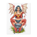 Sexy Devil saying Come Here by Al Rio postcards by AlRioArt Sexy Devil saying Come Here by Al Rio postcards