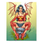 Sexy Devil saying Come Here by Al Rio Posters
