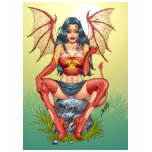 Sexy Devil saying Come Here by Al Rio T-shirts