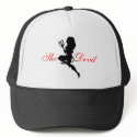 Sexy Devil Silhouette hats by JuJuGarden Sexy Devil Silhouette hats
