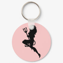 Sexy Devil Silhouette keychains
