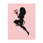 Sexy Devil Silhouette Postcards