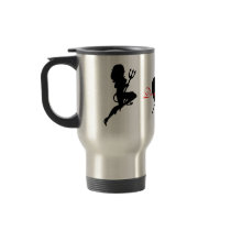 Sexy Devil Silhouette Travel mugs by JuJuGarden Sexy Devil Silhouette Travel mugs