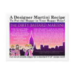 Sexy Dirty Bastard Martini Recipe Card Postcard