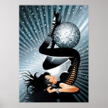 Sexy Disco Ball Girl - Various sizes available posters