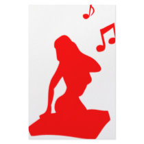 Sexy DJ Stationery Paper