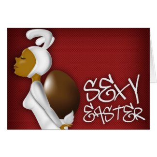 sexy easter greeting card card