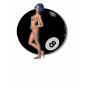 Sexy Eight Ball Pinup Pin Up Erotic T Shirts LS