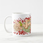 Sexy Elf Fairy in a Bed Of Red Roses by Al Rio Coffee Mug