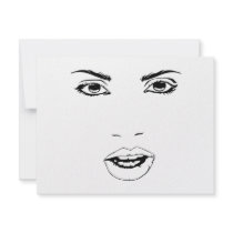 Sexy Face invitations by GrungeFactory Sexy Face invitations