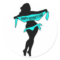 Sexy Father's Day Gifts for Dad. Round Stickers