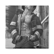 Sexy Firefighter  Magnet