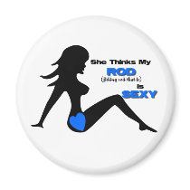 Sexy Fishing Rod Magnet by GoNaked Sexy Fishing Rod Magnet