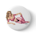 Sexy Fitness Exercise Dance Workout art buttons