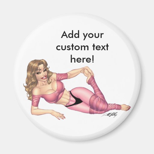 Sexy Fitness Exercise Dance Workout art Refrigerator Magnet