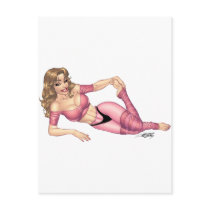 Sexy Fitness Exercise Dance Workout art postcards