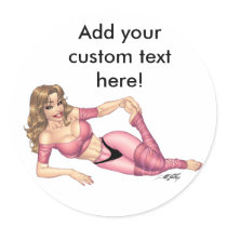 Sexy Fitness Exercise Dance Workout art stickers