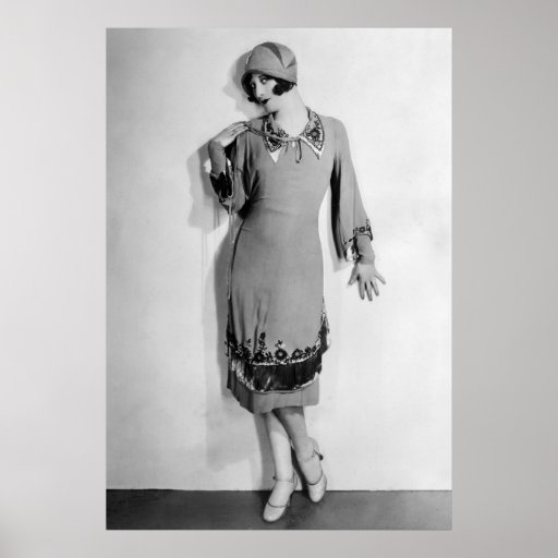 Sexy Flapper Fashion, 1920s Poster