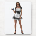 Sexy French Maid Mouse Pad - HotGirls3D.com mousepads by hotgirls3d_dotcom Sexy French Maid Mouse Pad - HotGirls3D.com mousepads