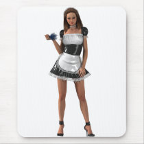 Sexy French Maid Mouse Pad - HotGirls3D.com mousepads