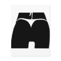 sexy g-string ass postcards