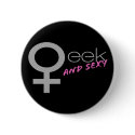 Sexy Geek Button by studioaraminta Sexy Geek Button