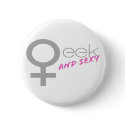 Sexy Geek Button by studioaraminta Sexy Geek Button