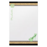 Sexy Green Heels and Leopard Stationery