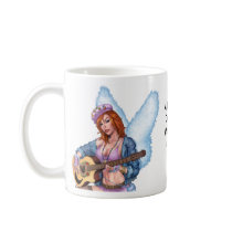 Sexy Guitar Red Head Customizable Mug by Al Rio
