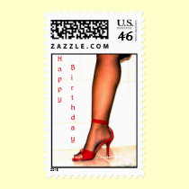 Sexy Happy Birthday postage by Rainmountain Sexy Happy Birthday postage