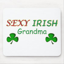 Sexy Irish Grandma mousepads