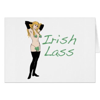 Sexy Irish Lass Gifts card