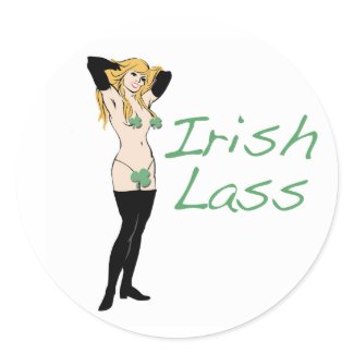Sexy Irish Lass Gifts sticker