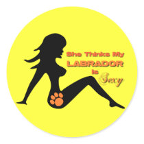 Sexy Labrador Dog Sticker by GoNaked Sexy Labrador Dog Sticker