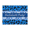 Sexy Lace Leopard Bachelorette Party Invitation postcards by PartyInvitations Sexy Lace Leopard Bachelorette Party Invitation postcards
