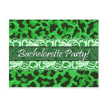 Sexy Lace Leopard Bachelorette Party Invitation Post Card