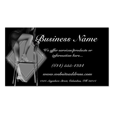 Sexy Legs & Chair - Dancer Business Cards by mrssocolov2