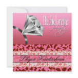 Sexy Leopard Ring Bling Lace Bachelorette Party Announcement