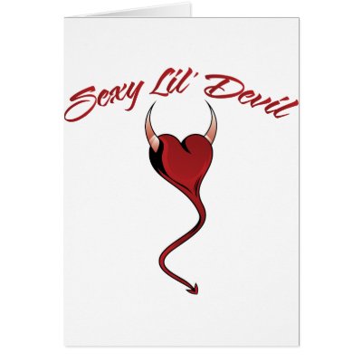 Sexy Lil' Devil Greeting Card by brev87