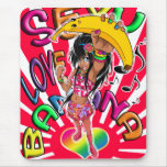SEXY LOVE BANANA! Mousepad