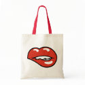 Sexy Lower Lip Bite bags by kbilltv Sexy Lower Lip Bite bags
