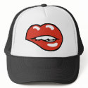 Sexy Lower Lip Bite hats by kbilltv Sexy Lower Lip Bite hats