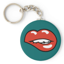 Sexy Lower Lip Bite Keychains
