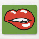 Sexy Lower Lip Bite mousepads by kbilltv Sexy Lower Lip Bite mousepads