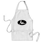 Sexy male silhouette aprons