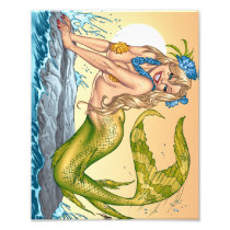 Sexy Mermaid by the Sea Shore by Al Rio Photo Art